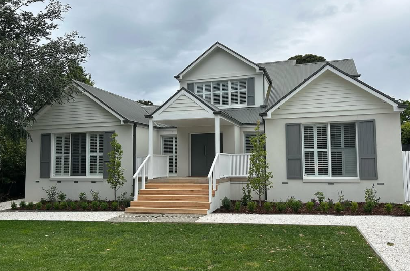 Smooth modern acrylic render finish